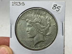 lot 85 image: 1923-S Peace Silver Dollar