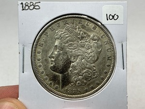lot 100 image: 1885 Morgan Silver Dollar
