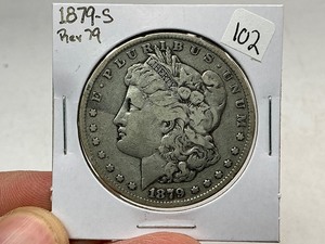 lot 102 image: 1879 Rev 79 Morgan Silver Dollar