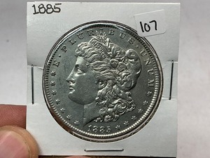 lot 107 image: 1885 Morgan Silver Dollar