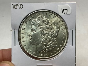 lot 117 image: 1890 Morgan Silver Dollar