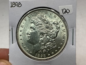 lot 120 image: 1898 Morgan Silver Dollar