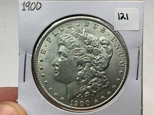 lot 121 image: 1900 Morgan Silver Dollar