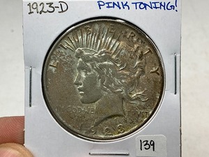 lot 139 image: 1923-D Peace Silver Dollar