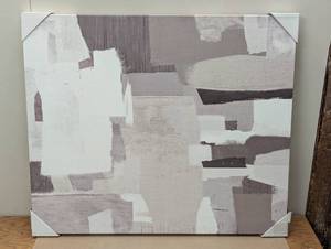 lot 50 image: 36 x 30 Abstract Unframed Wall Canvas