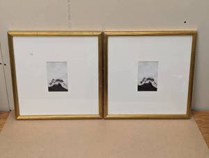 lot 31 image: Set of 2 - Wall Frame Antique Brass - Threshold designed with Studio McGee