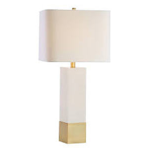 lot 88 image: JONATHAN Y - Jeffrey 29 MetalMarble LED Table Lamp
