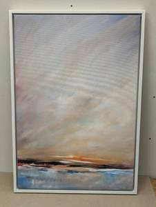 lot 141 image: Sylvie Days End Framed Canvas by Mary Sparrow - Kate & Laurel All Things Decor - 23 x 33
