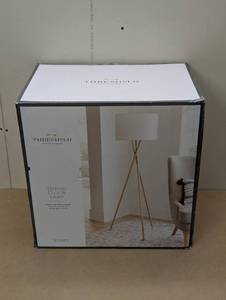 lot 113 image: Modern Tripod Floor Lamp Natural - Threshold
