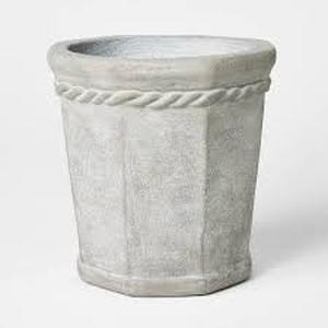 lot 108 image: Octagon Concrete Planter Gray - Threshold designed with Studio McGee - 10