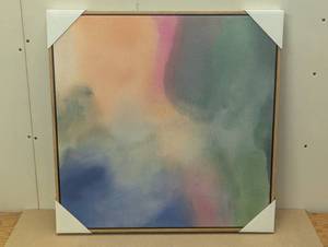 lot 176 image: 24x24 Abstract Canvas Framed Art