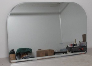 lot 168 image: Mantle Frameless Mirror - Threshold - 24 x 36