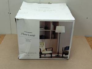 lot 105 image: Londonberry Stick Floor Lamp Black - Threshold