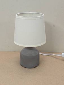 lot 158 image: Mini Bocksbeutal Ceramic Table Lamp - Simple Designs - Gray