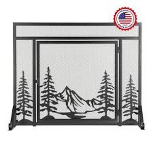 lot 24 image: Everest Fire Screen by Pleasant Hearth - 39-in L x 12.19-in W x 31.44-in H