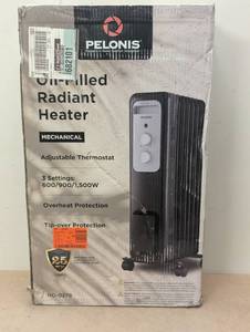 lot 70 image: 1,500-Watt Oil-Filled Radiant Electric Space Heater with Thermostat
