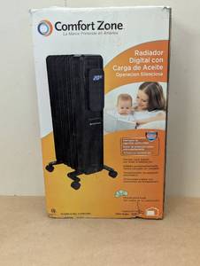 lot 55 image: 1500-Watt Electric Oil-Filled Space Heater with Digital Display