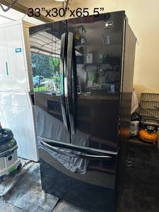 LG Black French Door Refrigerator with Bottom Freezer