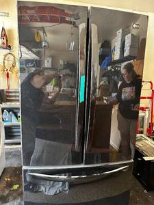 LG Black French Door Refrigerator with Bottom Freezer