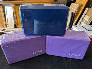 lot 113 image: Set of 3 Sealed Yoga Blocks Gaiam & Syntus