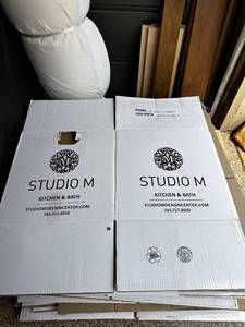 lot 147 image: Collection of Studio M Custom Kitchen & Bath Boxes