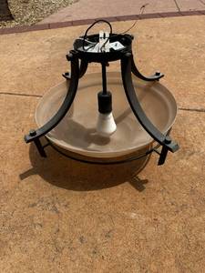 lot 148 image: Used Ceiling Light Fixture with Frosted Glass Shade