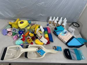 lot 58 image: New and Pre-Owned Pet Supplies, Pet Life Jacket, Toys, and More