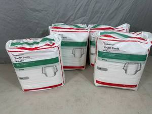 lot 69 image: 4 New Packs of Youth Pants  Diapers