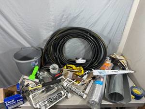 lot 86 image: Assorted Tools, Hardware, Garden Hose, and More