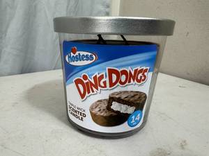 lot 95 image: New Hostess Ding Dongs Candle - 3 Wick
