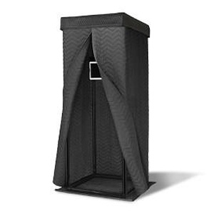 lot 16 image: Portable Sound Isolation Booth Kit with Frame and Cover