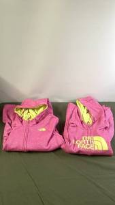 lot 61 image: Set of 2 The North Face Womens Pink Hoodies