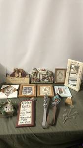 lot 96 image: Collection of Rustic Framed Art and Decor Items