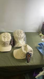 lot 133 image: 24 Beige Flexfit Adjustable Caps Set