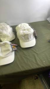 lot 135 image: Set of 24 Flexfit White Baseball Caps with Original Tags