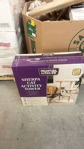 lot 190 image: 2 - Unopened Sherpa Cat Activity Tower by Heart to Tail