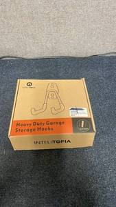 lot 211 image: 2 - Intelitopia Heavy Duty Garage Storage Hooks with Mounting Screws Pack of 10