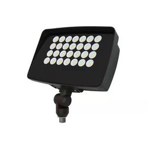 lot 9-I2025 image: Commercial Electric 950W Equivalent Integrated LED Bronze Outdoor High Output Flood Light, 12,000 Lumens, 4000K, Dusk-to-Dawn