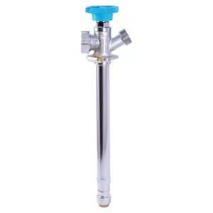 lot 52-I2025 image: SharkBite 12 in. Push-to-Connect x 34 in. MHT x 8 in. Brass Anti-Siphon Frost Free Sillcock Valve