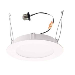lot 62-I2025 image: Commercial Electric Ultra Slim Integrated LED 6 in Round Adj Color Temp Retrofit Recessed Light for Kitchen Bath Living Rooms, White