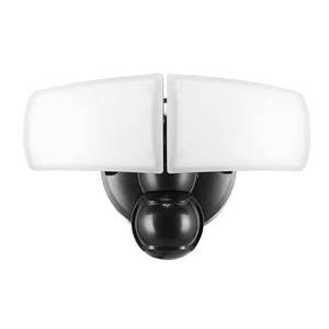lot 68-I2025 image: Defiant MaxDetect 240° Black Motion Sensor Wired Outdoor 2-Head LED Security Flood Light 2000 Lumens