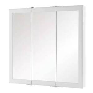 lot 94-I2025 image: Home Decorators Collection 24 in. W x 24 in. H Rectangular Medicine Cabinet with Mirror