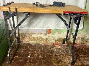 lot 158 image: Craftsman Work-Center Work Bench with Vise