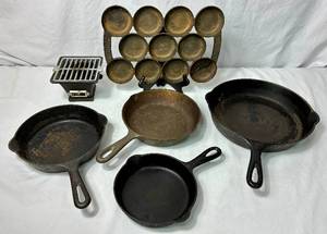 lot 93 image: Collection of Cast Iron Kitchenware