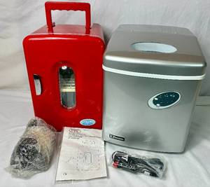 lot 103 image: Small Appliance Bundle - STC Mini-Max Thermoelectric Fridge & Warmer and Emerson Portable Ice Maker