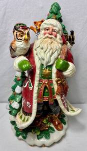 lot 115 image: Fitz and Floyd Christmas Lodge Centerpiece Santa