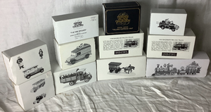 lot 256 image: Heritage Village Department 56 Retired Sets of Town Vehicles