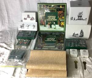 lot 260 image: Heritage Village Department 56 Retired Town Accessories