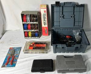 lot 149 image: Soldering Equipment with Accessories with Different Gauge Wire, Wire Strippers and Terminals