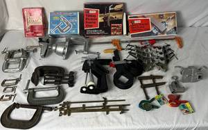 lot 154 image: Huge Lot of Clamps of Many Shapes and Sizes